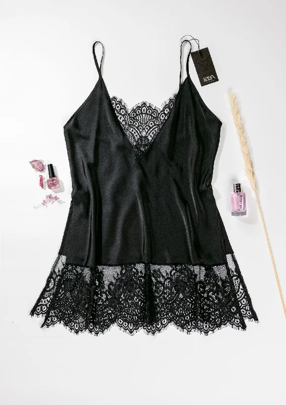 Sexy club dresses for a night of dancingSatin Nightdress With Lace