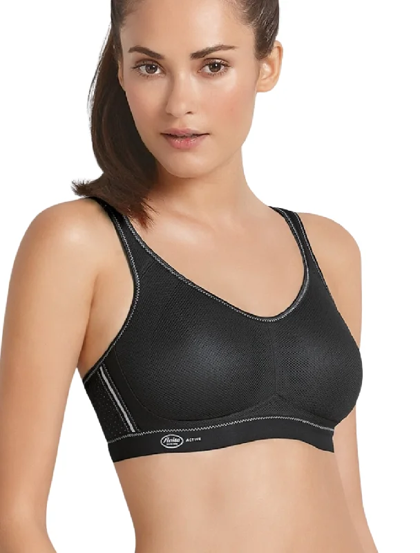 Women's strapless bras with silicone gripAnita Air Control Soft Cup Sports Bra Maximum Support, Black