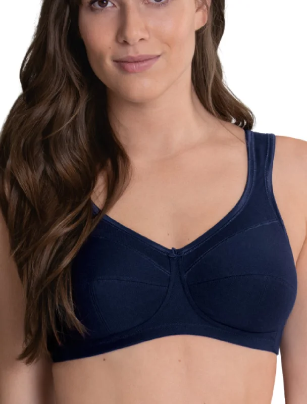 Anita Jana Comfort Cotton Soft Cup Bra, Maritime Blue | Blue Wireless Anita Bra