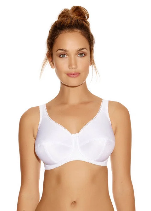 Women's bras with anti - odor technologyFantasie Speciality Underwire Smooth Cup Bra, White | White Cotton Poly Bras