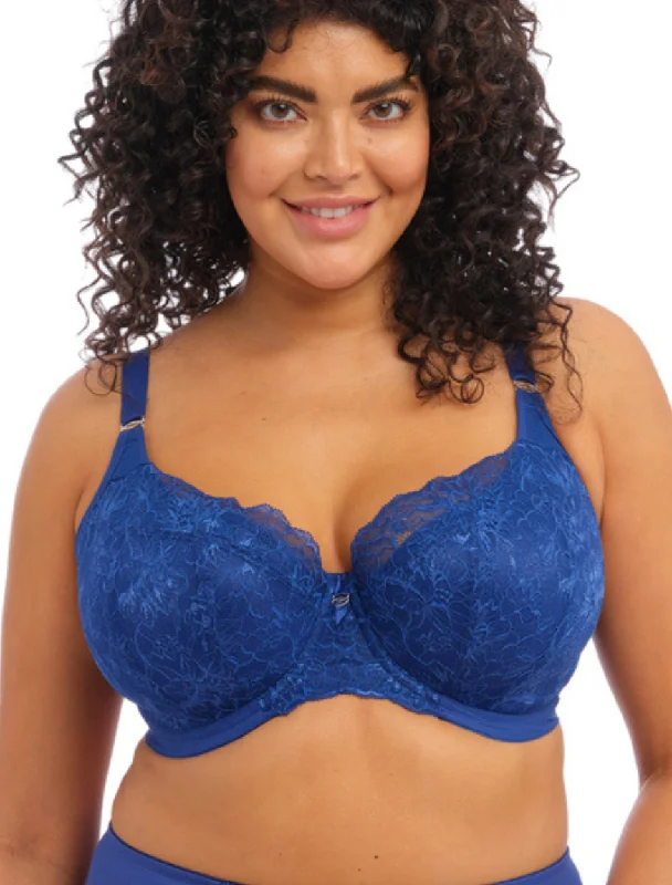 Elomi Brianna Underwire Padded Half Cup Bra, Lapis Blue