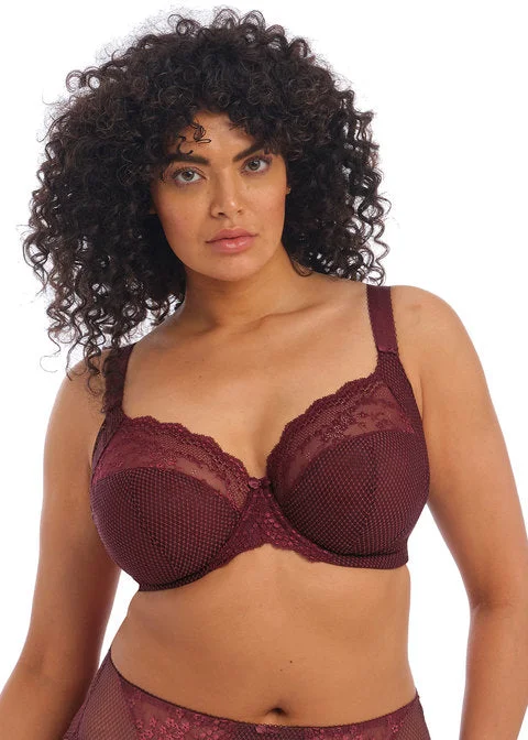 Women's bralettes with a soft, seamless styleElomi Charley Underwire Plunge Bra, Aubergine
