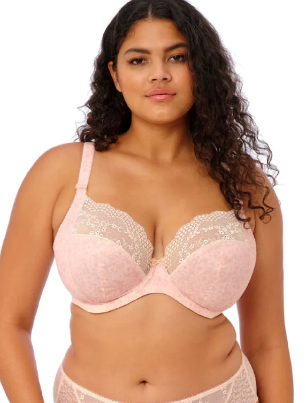 Elomi Lucie Underwire Plunge Bra Stretch Ballet Blush | Pale Blush Elomi Lucie Bra | Elomi Lucie Plunge Bra