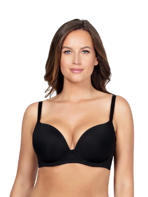 Women's bras made of soft cotton fabricEmma Plunge Molded Bra - Black - P5490