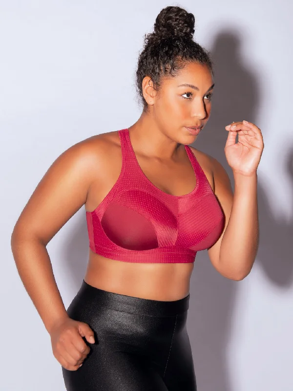 Women's pastel - colored bras for a soft lookEnergy Sports Bra - Rumba Red w Cherry - P58522