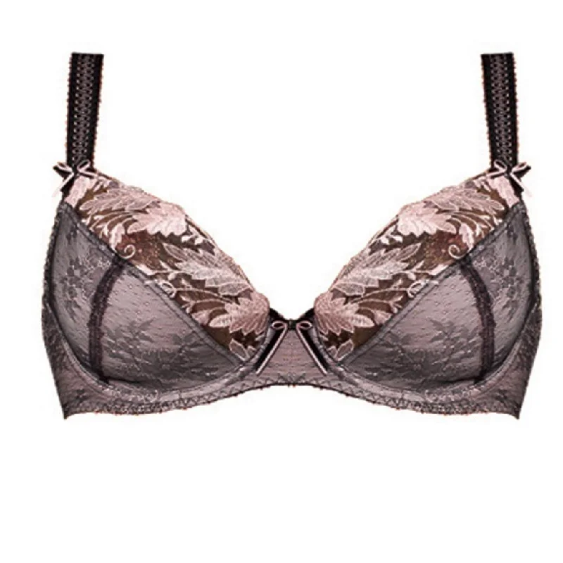 Women's polka - dot brasFantasie Savannah Underwire Padded Plunge Bra, Black