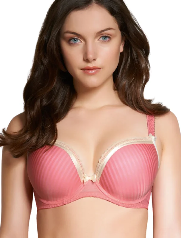 Women's bras with a seamless constructionFreya Ashlee U/W Moulded Half Cup Bra, Sorbet