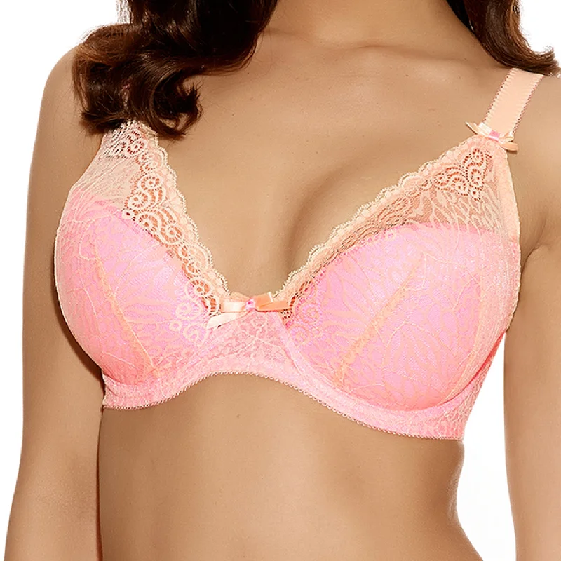 Women's bras using a bamboo fiber liningFreya Icon Underwire Moulded Plunge Bra, Milkshake