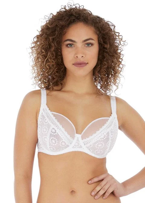 Freya Love Note Underwire High Apex Bra, White