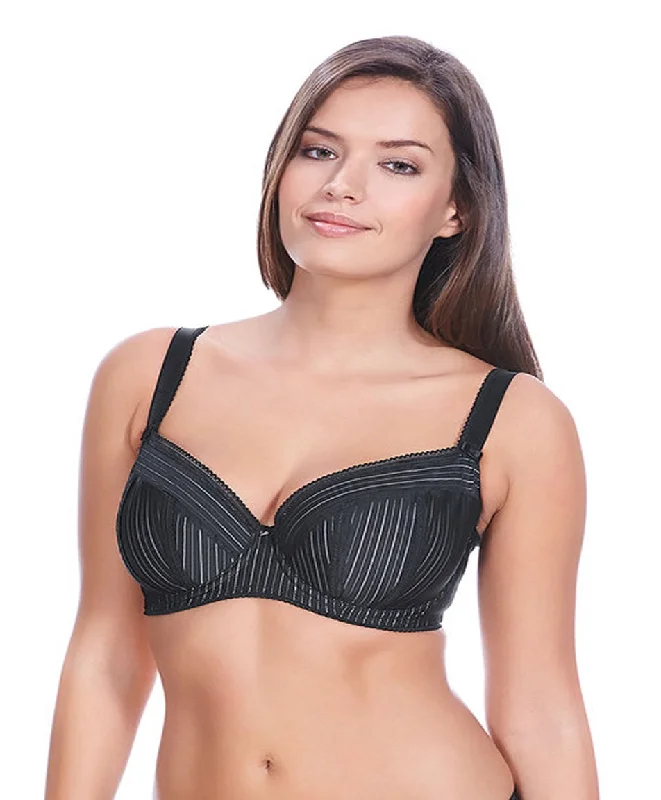 Freya Mode Underwire Padded Half Cup Bra, Black