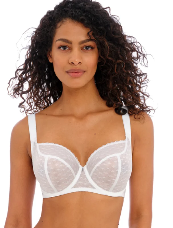 Freya Signature UW Balcony Bra, White | K Cup Bra in White