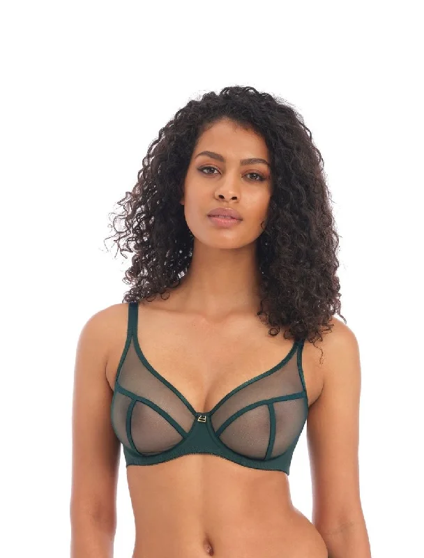 Women's Calvin Klein bras for different cup sizesFreya Snapshot Underwire High Apex Plunge Bra, Deep Emerald