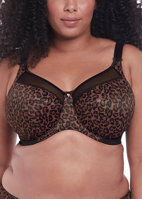 Goddess Kayla Underwire Banded Bra, Dark Leopard | Goddess Kayla Bra Leopard | Leopard Goddess Kayla BraGoddess