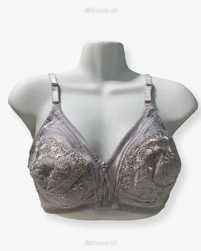 Women's full - cup bras for maximum coverageImported Stocklot Branded  Net Pushup Bra - Non Wired Bra  -Non Padded Bra - Pack of 2
