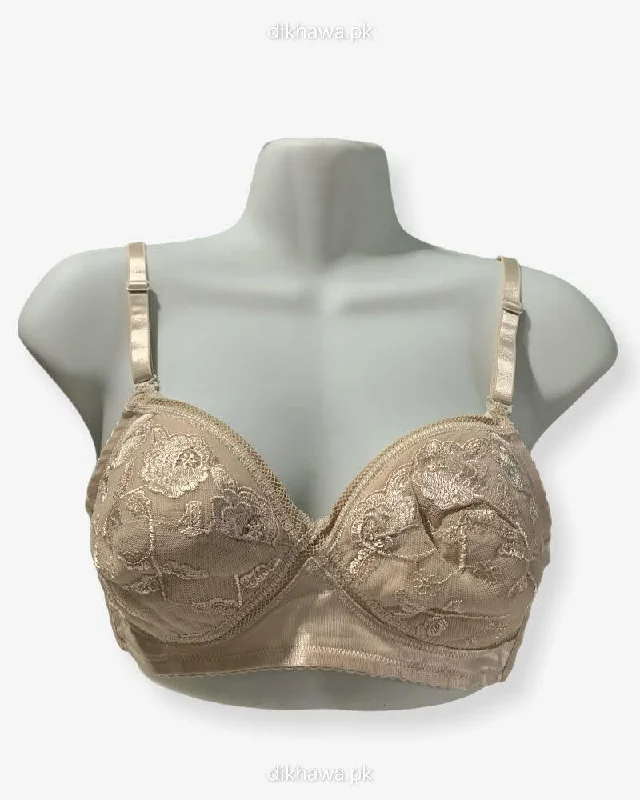 Women's animal - print brasImported Stocklot Branded  Net Pushup Bra - Non Wired Bra  -Non Padded Bra - Pack of 2
