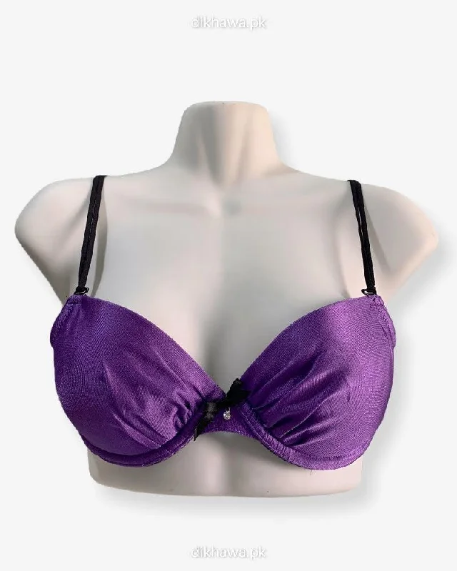 Women's bras with a cooling fabricImported Stocklot Branded  Net Pushup Bra - Underwired Bra  - Padded Bra - Pack of 2
