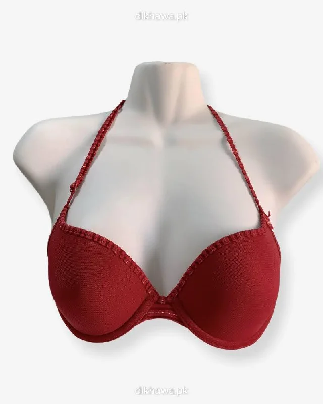 Women's demi - cup bras for a sexy lookImported Stocklot Branded  Net Pushup Bra - Underwired Bra  - Padded Bra - Pack of 2