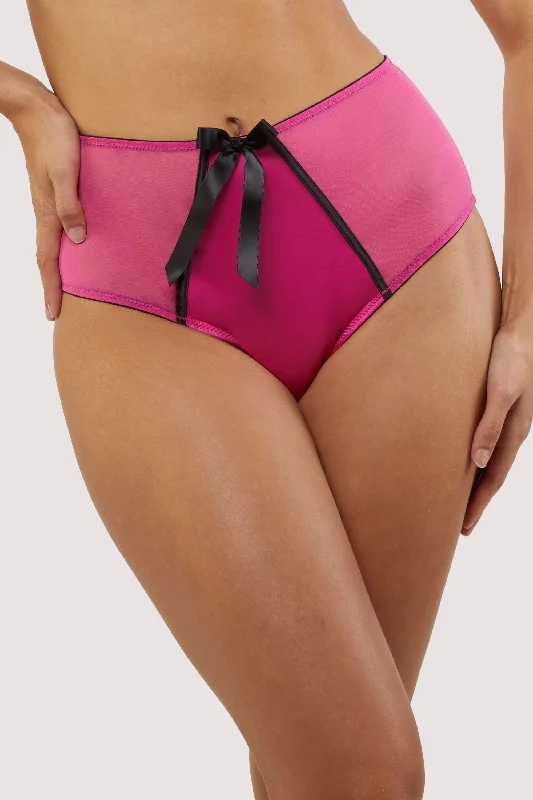 Inga Pink Ruffle High Waisted Brief