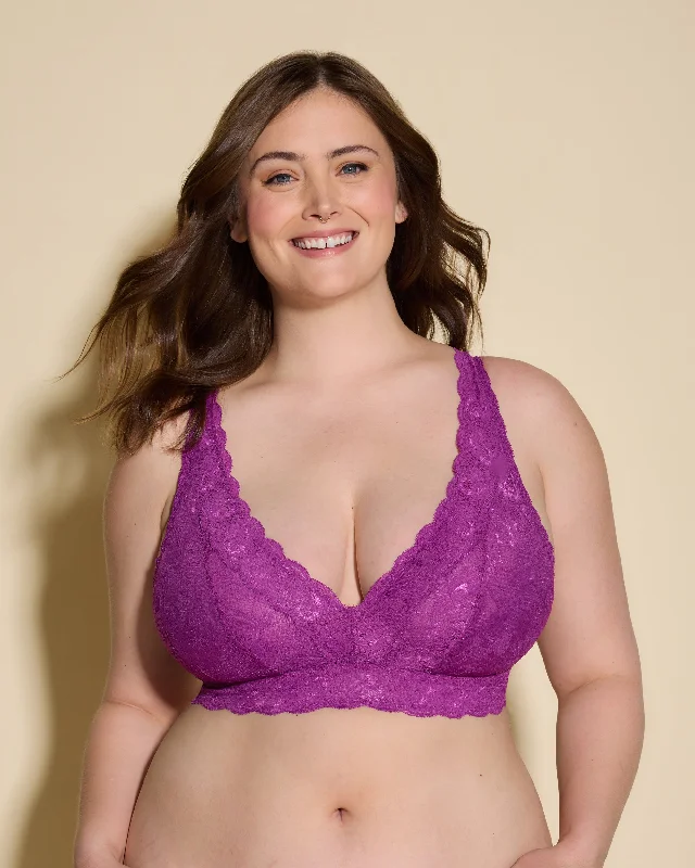 Women's wireless bras for all - day comfortBralette Tipo Top Plungie Super Curvy