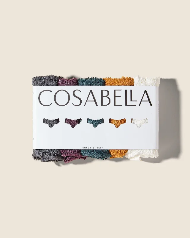 Women's bras with a contoured cup designLot De 5 Tangas Cutie