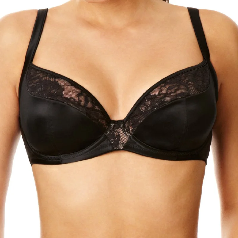 Women's wireless bras for all - day comfortPanache Masquerade Harem Plunge Bra, Black