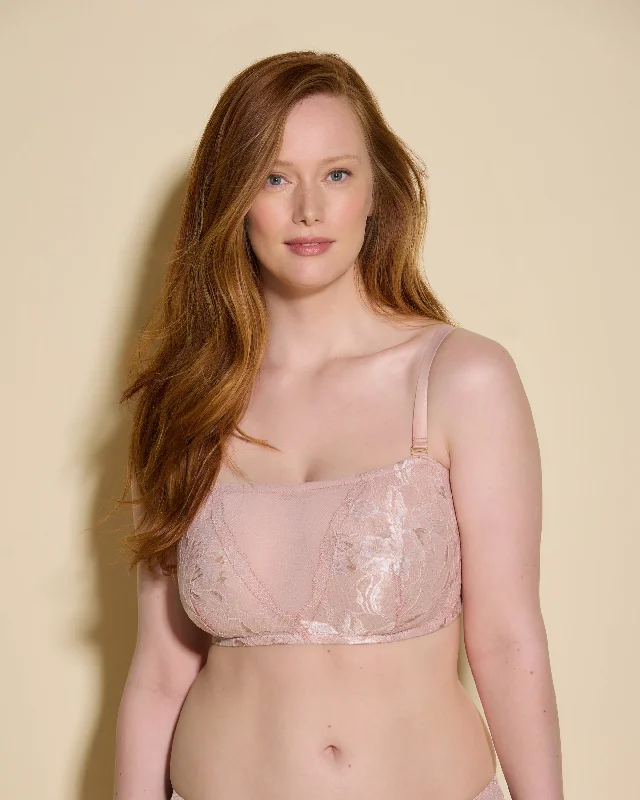 Women's bras with a cotton - polyester blendReggiseno A Fascia Curvy