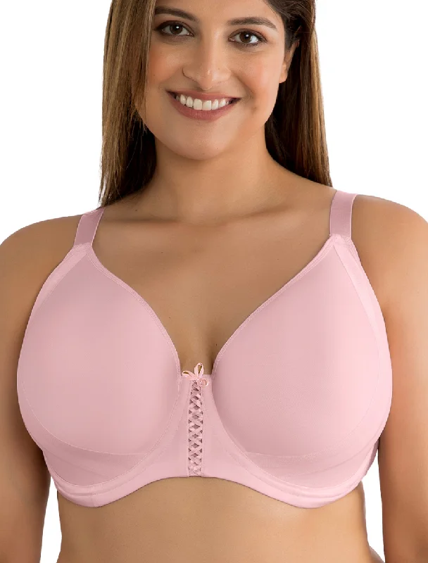 Women's wireless bras for all - day comfortParfait Shea Molded Spacer Bra Underwired T-Shirt Bra, Petal Pink | Pink Parfait Molded Bra | Petal Pink Molded Spacer Bras