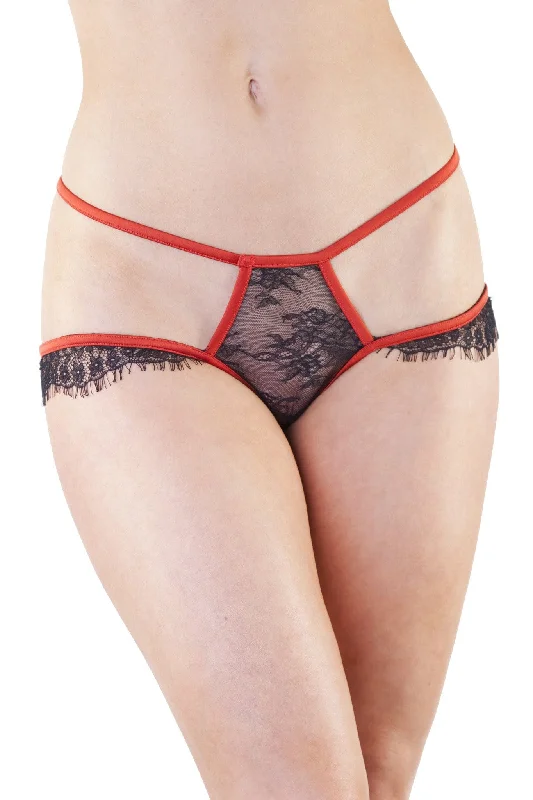 Women's striped brasTamara Rust and Black Lace Brief