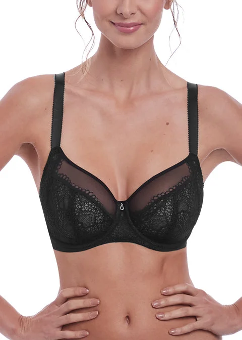 Women's bras with a cooling fabricFantasie Twilight Under Wire Side Support Bra, Black