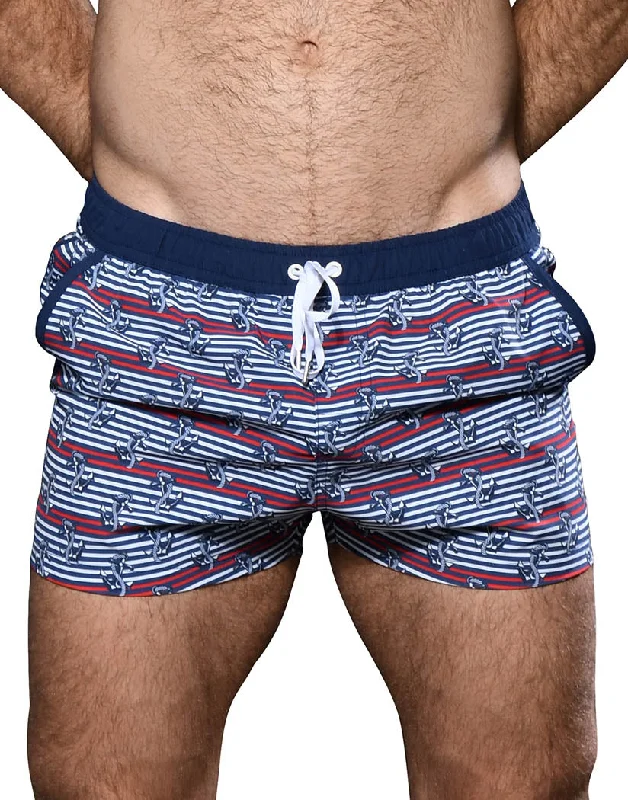 Bra with a foam - lined cup for a more structured shape Andrew Christian Anchor Swim Shorts 7952 Bra with a foam - lined cup for a more structured shape Andrew Christian Anchor Swim Shorts 7952
