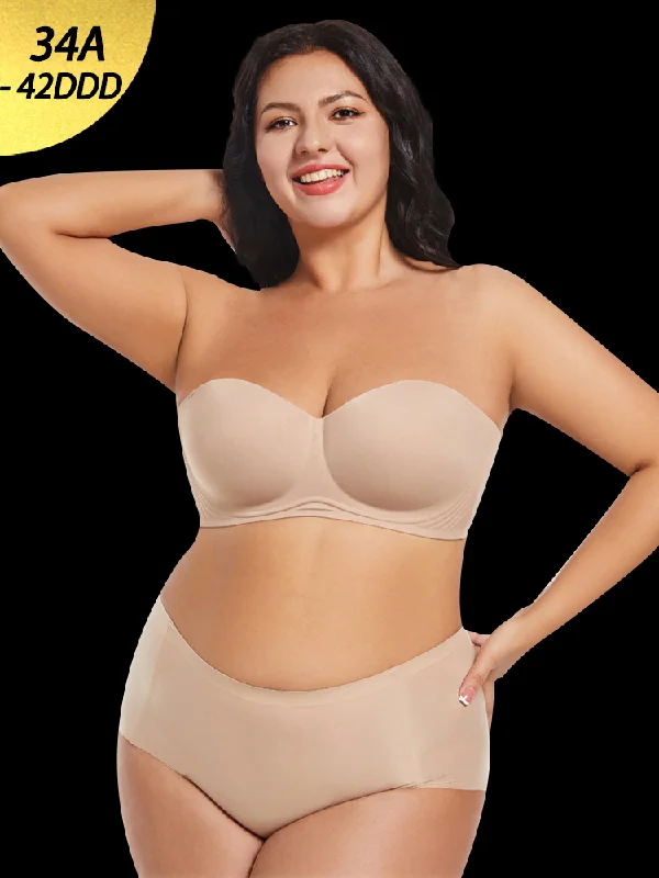 Bra with a built - in underwire for enhanced support Anti-Slip Strapless Invisible Bra with Removable Straps Bra with a built - in underwire for enhanced support Anti-Slip Strapless Invisible Bra with Removable Straps