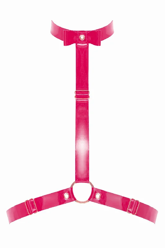 Bra with a built - in underwire for enhanced support BlackTie Fuchsia halter bra by Secret Room Bra with a built - in underwire for enhanced support BlackTie Fuchsia halter bra by Secret Room