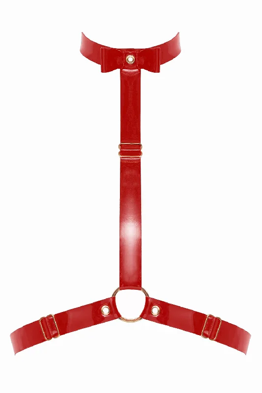 Bra with a seamless back for a smooth look under clothes BlackTie Red halter bra by Secret Room Bra with a seamless back for a smooth look under clothes BlackTie Red halter bra by Secret Room