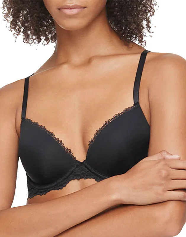 Bra with a mesh - lined cup for better breathability Calvin Klein Women Seductive Comfort Lotus Floral Lift Demi Bra QF6394 Bra with a mesh - lined cup for better breathability Calvin Klein Women Seductive Comfort Lotus Floral Lift Demi Bra QF6394