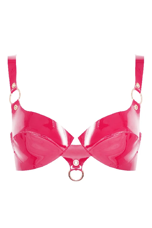 Bra with a gel - filled cup for extra comfort and support CatWoman Fuchsia bra by Secret Room Bra with a gel - filled cup for extra comfort and support CatWoman Fuchsia bra by Secret Room
