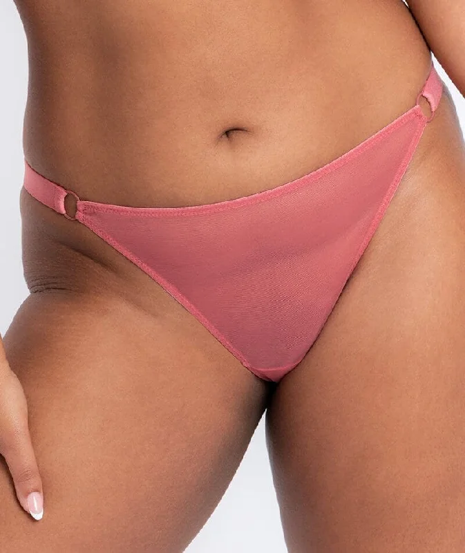 Bra with a multi - way strap system for different outfits Curvy Kate Front and Centre Brazilian Brief - Rose Bra with a multi - way strap system for different outfits Curvy Kate Front and Centre Brazilian Brief - Rose