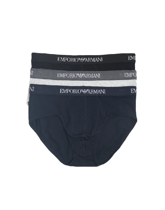 Bra with a pattern - print for a more unique appearance​ Emporio Armani Pure Cotton 3-Pack Brief 110824