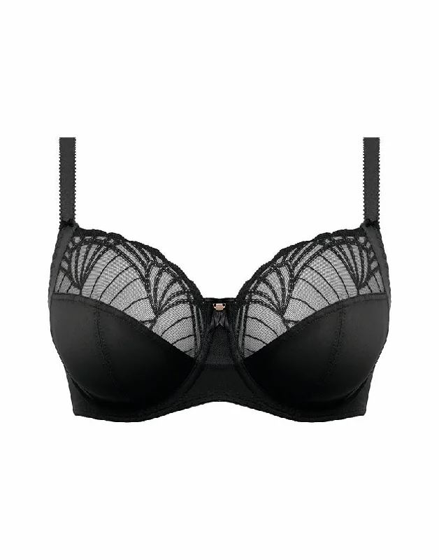 Bra with a satin - lined cup for a smooth and comfortable fit Fantasie Adelle UW Side Support Bra Black FL101401 Bra with a satin - lined cup for a smooth and comfortable fit Fantasie Adelle UW Side Support Bra Black FL101401