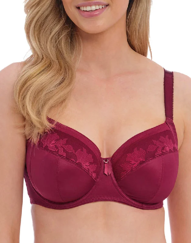 Bra with a contoured cup for a natural - looking shape Fantasie Illusion UW Side Support Bra Berry FL2982 Bra with a contoured cup for a natural - looking shape Fantasie Illusion UW Side Support Bra Berry FL2982