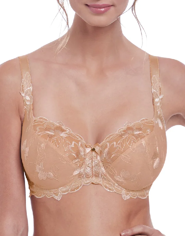 Bra with a half - cup design for a sexy and minimalist look Fantasie Leona Underwire Balcony Bra Natural Beige FL2682 Bra with a half - cup design for a sexy and minimalist look Fantasie Leona Underwire Balcony Bra Natural Beige FL2682