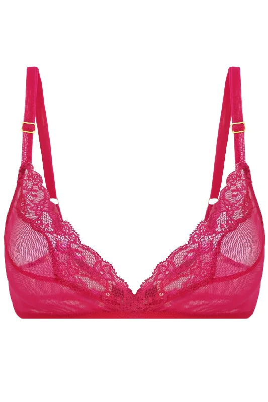 Bra with a moisture - wicking memory foam cup for sweaty conditions Flamenta Fuchsia soft bra Bra with a moisture - wicking memory foam cup for sweaty conditions Flamenta Fuchsia soft bra