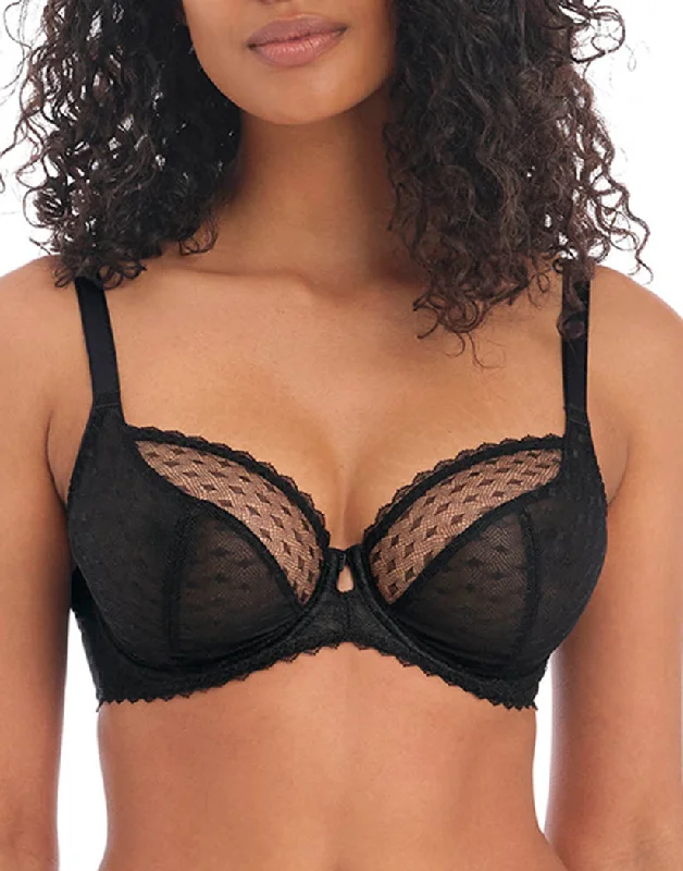 Bra with a mesh panel for added breathability Freya Signature UW Plunge Bra AA400502 Bra with a mesh panel for added breathability Freya Signature UW Plunge Bra AA400502