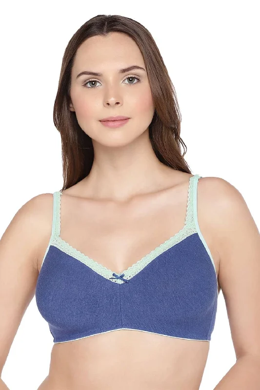 Bra with a breathable lining for a cool feel Organic Cotton Antimicrobial Soft Laced Bra-ISB017A- Bra with a breathable lining for a cool feel Organic Cotton Antimicrobial Soft Laced Bra-ISB017A-