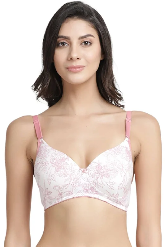Cotton bras known for breathability and softness Organic Cotton Antimicrobial Wire-Free Padded Bra-ISB068-Coral Pink- Cotton bras known for breathability and softness Organic Cotton Antimicrobial Wire-Free Padded Bra-ISB068-Coral Pink-