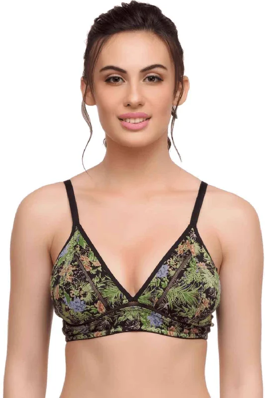 Bra with a gel - filled cup for extra comfort and support Organic Cotton Antimicrobial Lightly Padded Non-wired Bralette-ISB081- Bra with a gel - filled cup for extra comfort and support Organic Cotton Antimicrobial Lightly Padded Non-wired Bralette-ISB081-