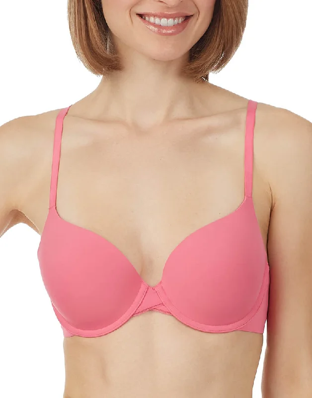 Bra with a plus - size front - closure for easy access On Gossamer Sleek Micro T-Shirt Bra Azalea Pink G3200 Bra with a plus - size front - closure for easy access On Gossamer Sleek Micro T-Shirt Bra Azalea Pink G3200