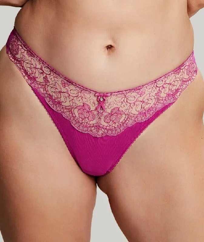 Bra with a foam - lined cup for a more structured shape Panache Daphne Brazilian Brief - Orchid Bra with a foam - lined cup for a more structured shape Panache Daphne Brazilian Brief - Orchid