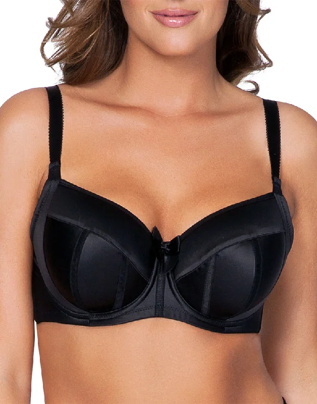 Front - closure bras for easy on and off​ Parfait Charlotte Padded Bra Black 6901