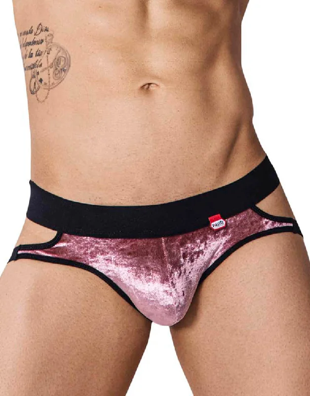 Bra with a removable padding for customizable support Pikante Clandestine Velvet Jockstrap PIK-1100 Bra with a removable padding for customizable support Pikante Clandestine Velvet Jockstrap PIK-1100