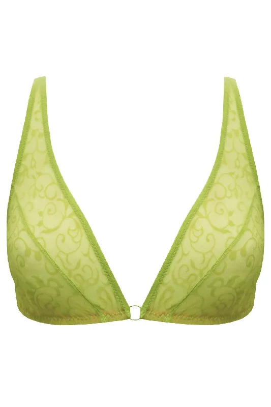 Bra with a mesh - lined cup for better breathability​ Sandra Greenery soft bra